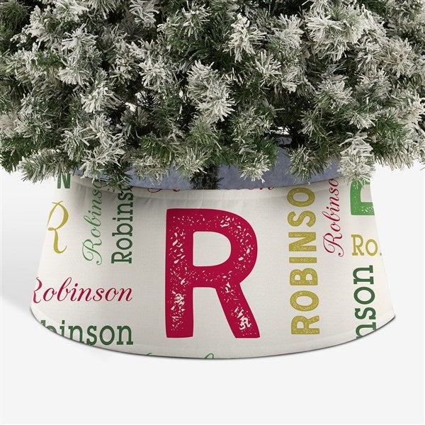 Repeating Name Personalized Christmas Tree Collar  - 44099