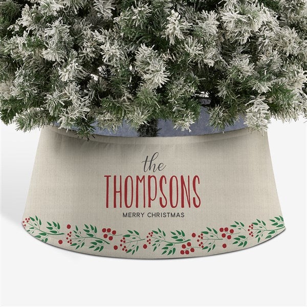 Christmas Wreath Personalized Christmas Tree Collar  - 44103