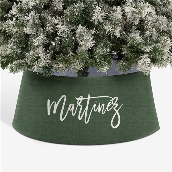 Scripty Name Personalized Christmas Tree Collar  - 44104