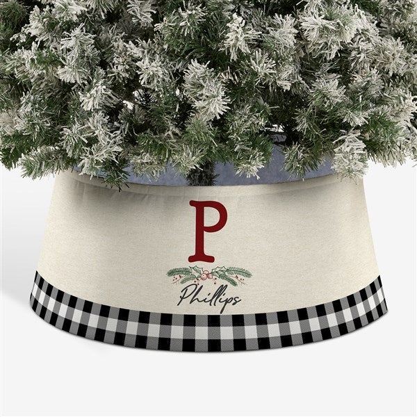 Festive Foliage Personalized Christmas Tree Collar  - 44108