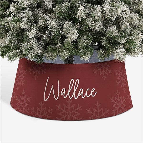 Elegant Snowflake Personalized Christmas Tree Collar  - 44111
