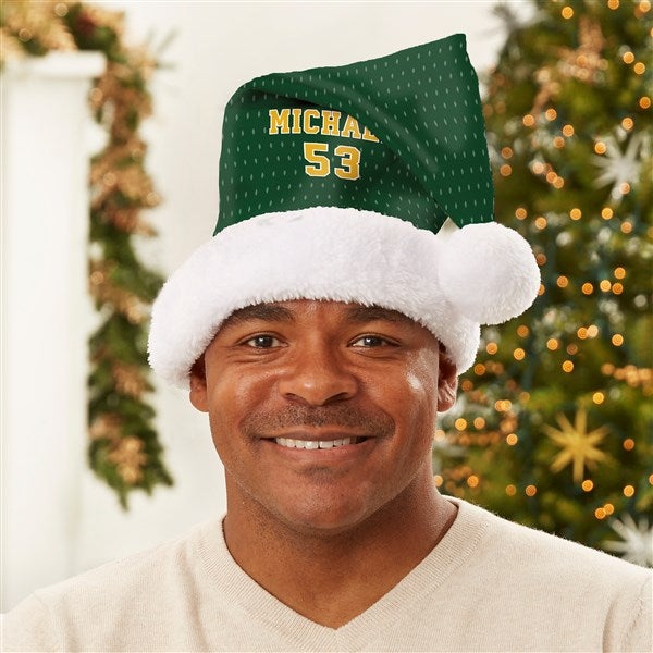 Sports Jersey Personalized Santa Hat - 44145