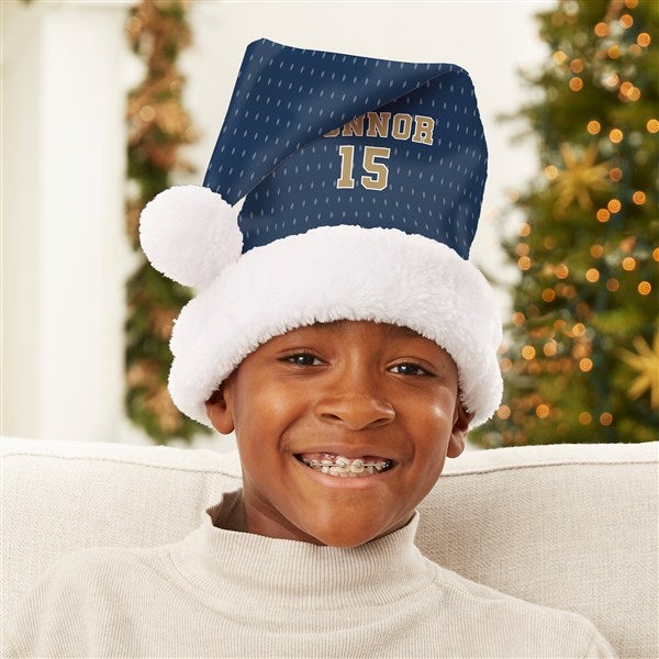 Sports Jersey Personalized Santa Hat - 44145