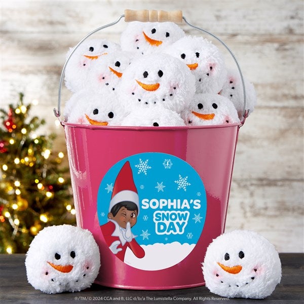The Elf on the Shelf Personalized Metal Snowball Buckets - 44161