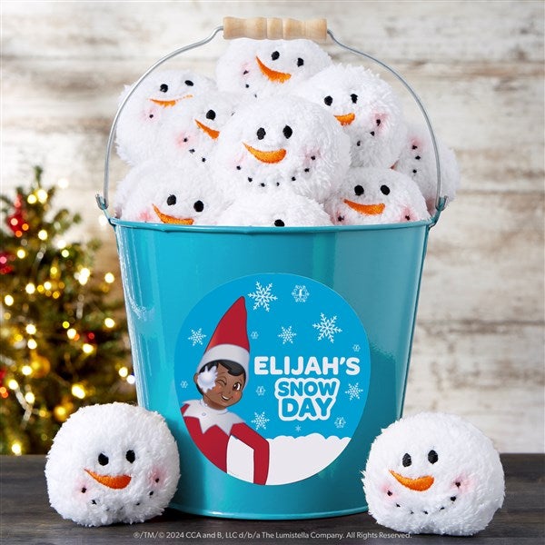 The Elf on the Shelf Personalized Metal Snowball Buckets - 44161