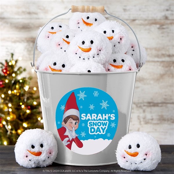 The Elf on the Shelf Personalized Metal Snowball Buckets - 44161