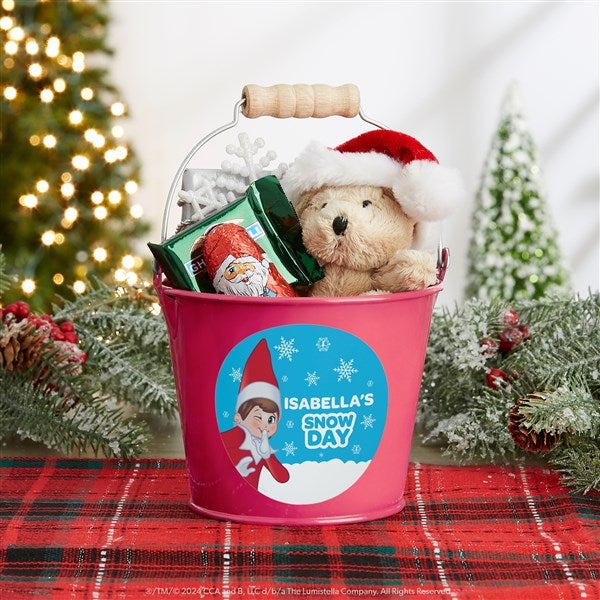 The Elf on the Shelf Personalized Metal Snowball Buckets - 44161