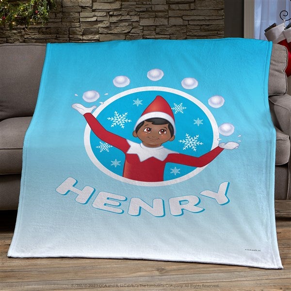 The Elf on the Shelf Snowball Personalized Blankets  - 44162