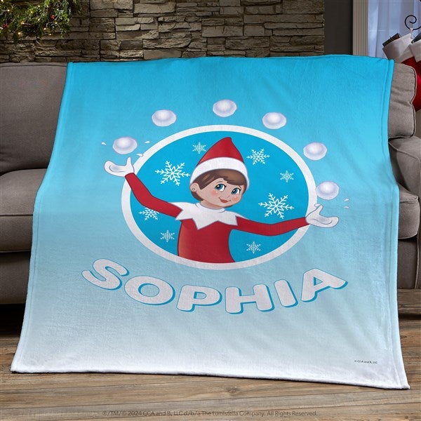 The Elf on the Shelf Snowball Personalized Blankets  - 44162