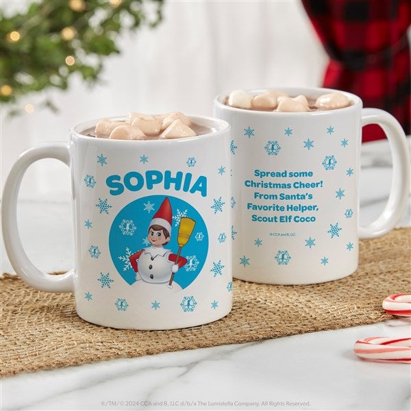 The Elf on the Shelf Snowball Personalized Christmas Mugs - 44163