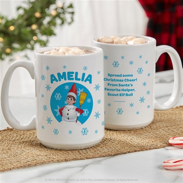 The Elf on the Shelf Snowball Personalized Christmas Mugs - 44163