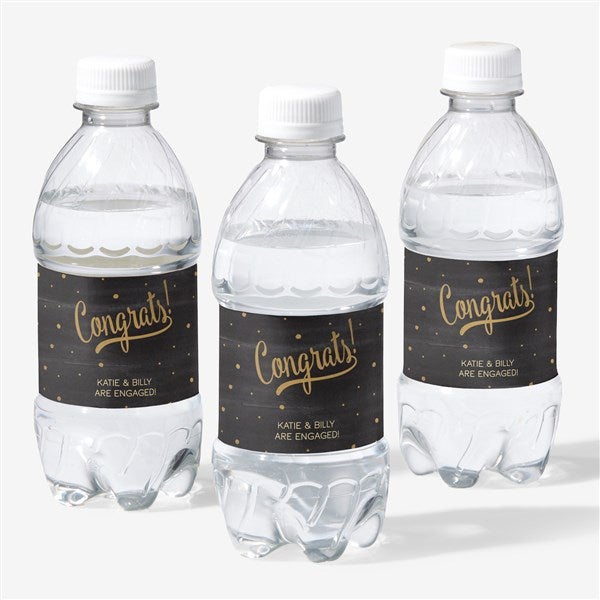 Congratulations Personalized Water Bottle Labels  - 44211