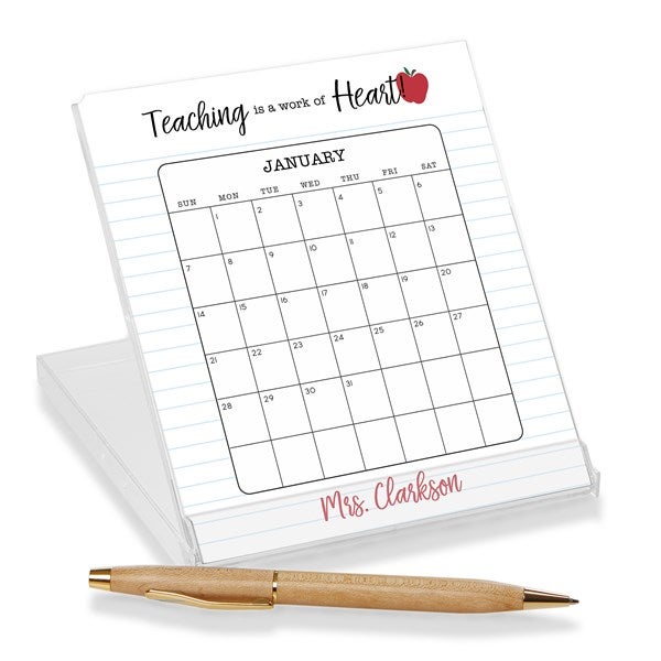 Inspiring Teacher Personalized Desk Calendar  - 44235