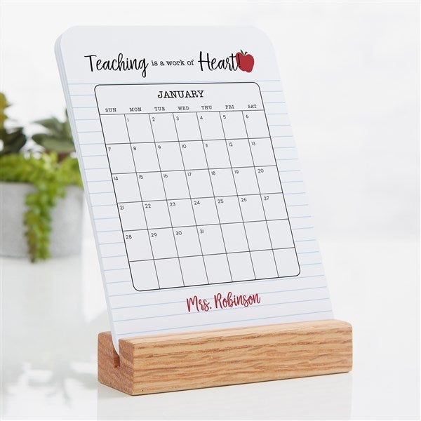 Inspiring Teacher Personalized Easel Calendar  - 44236