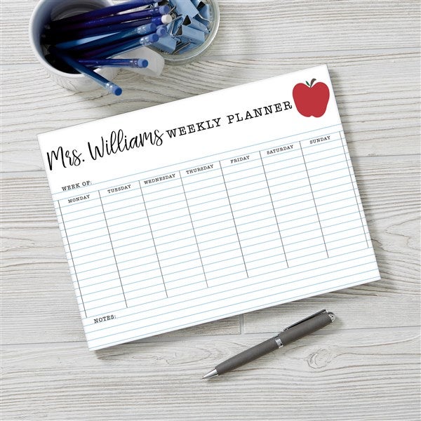 Inspiring Teacher Personalized Weekly Planner  - 44237