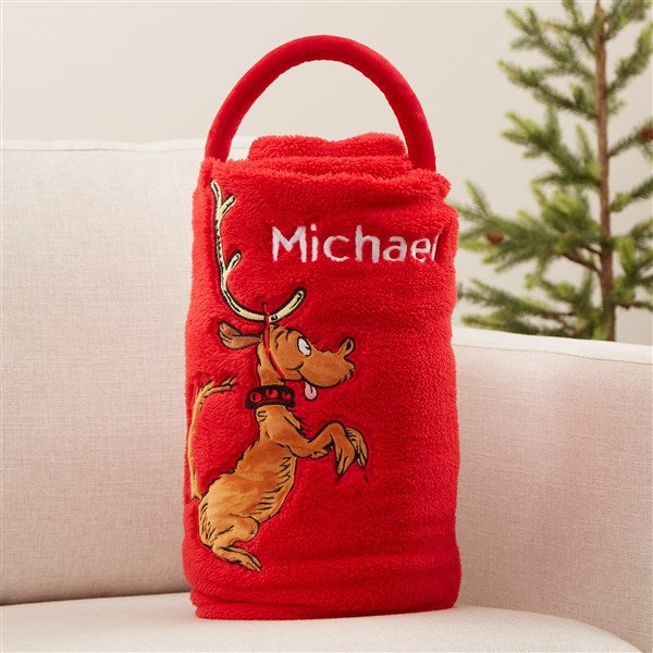 The Grinch Max Personalized Fleece Blanket - 44242