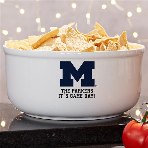 NCAA Michigan Wolverines Personalized Bowls - 44365
