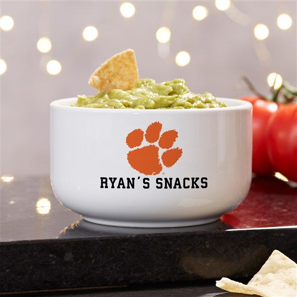 NCAA Clemson Tigers Personalized Bowls - 44366