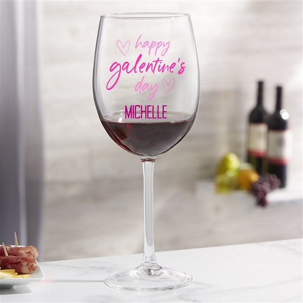 Galantine's Day Personalized Valentine's Day Wine Glass Collection  - 44441