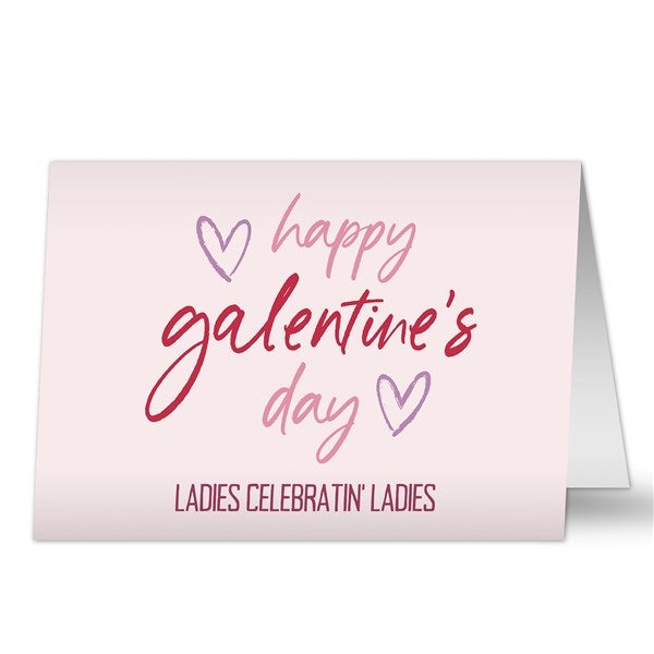 Galentine's Day Personalized Greeting Card - 44451
