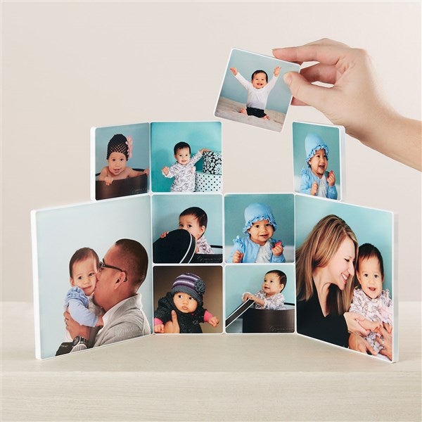 Custom Photo Magnetic Tiles - 2 Large & 8 Small - 44466D