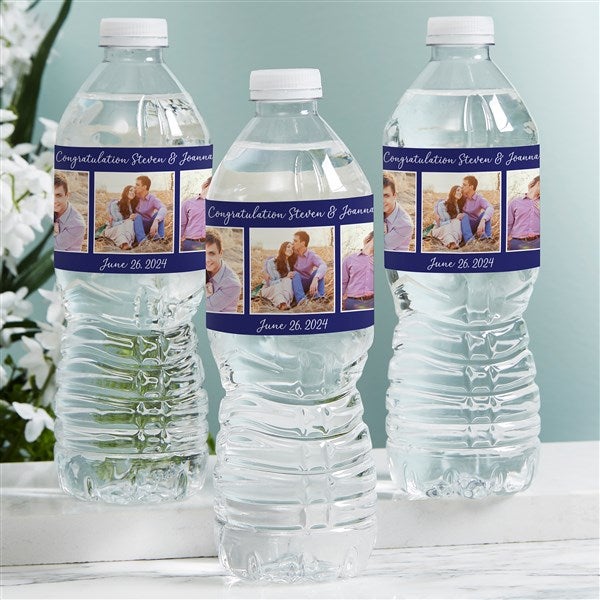 Party Personalized Photo Water Bottle Labels  - 44471