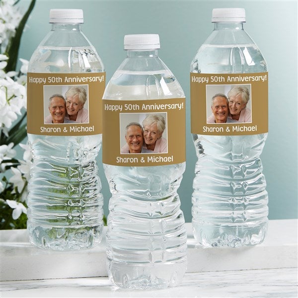 Party Personalized Photo Water Bottle Labels  - 44471