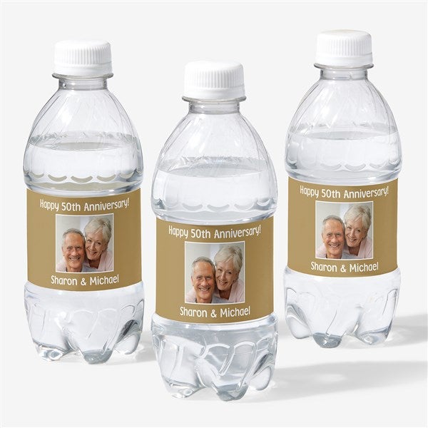 Party Personalized Photo Water Bottle Labels  - 44471