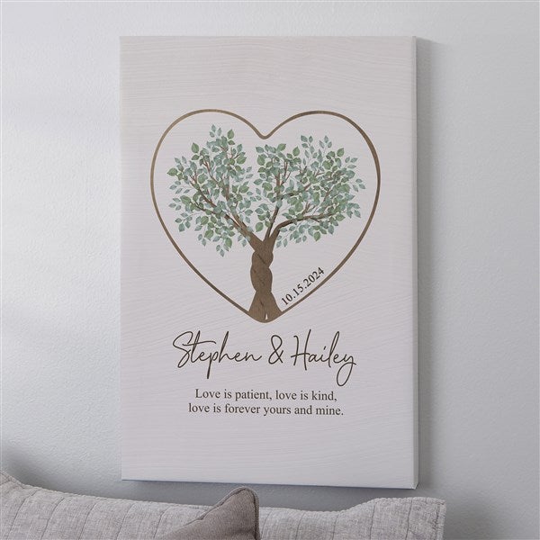 Rooted In Love Personalized Romantic Canvas Prints - 44483