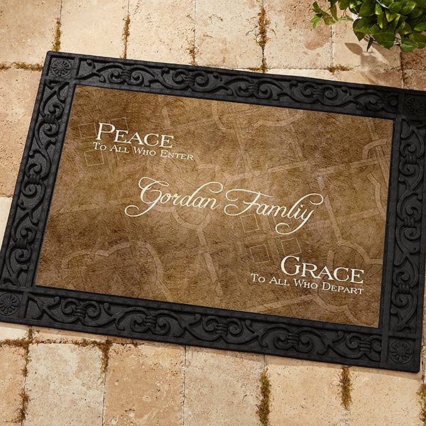 Welcome Mat Hand Painted Coir Doormat Door Mat Custom Doormat Cute Dorm Rooms