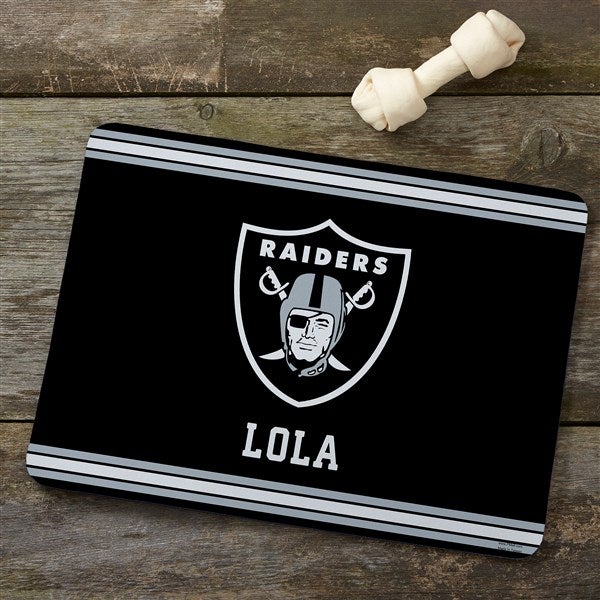 NFL Las Vegas Raiders Personalized Pet Food Mat - 44522