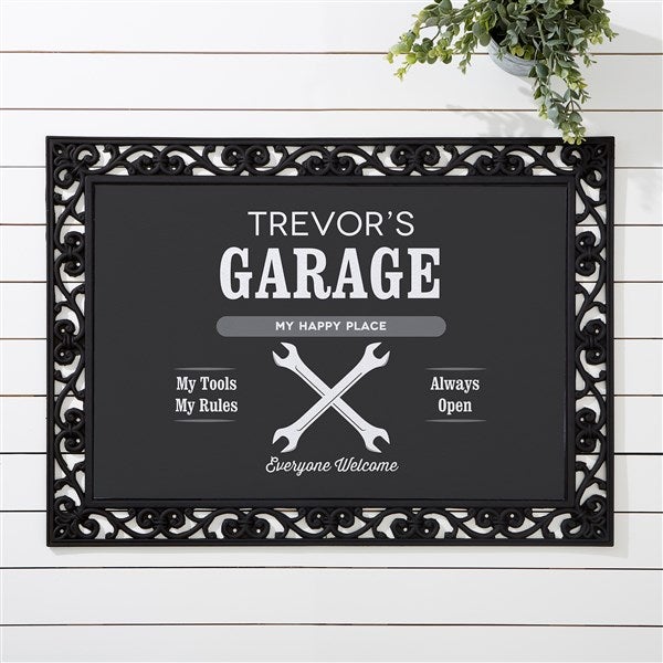 His Place Personalized Doormat - 44548