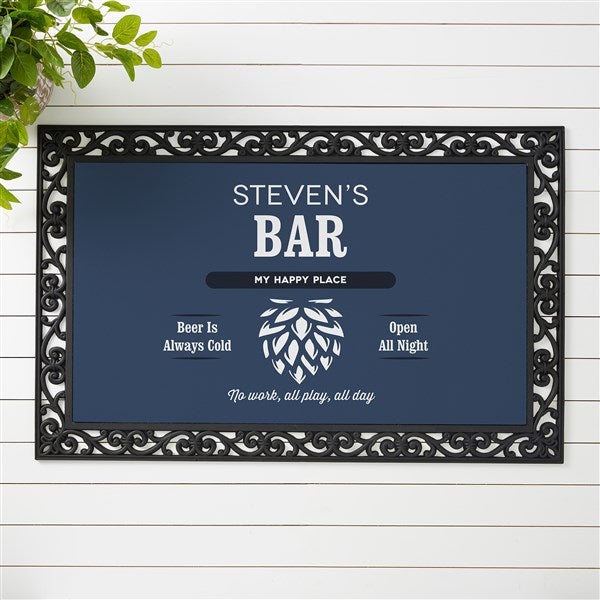 His Place Personalized Doormat  - 44548