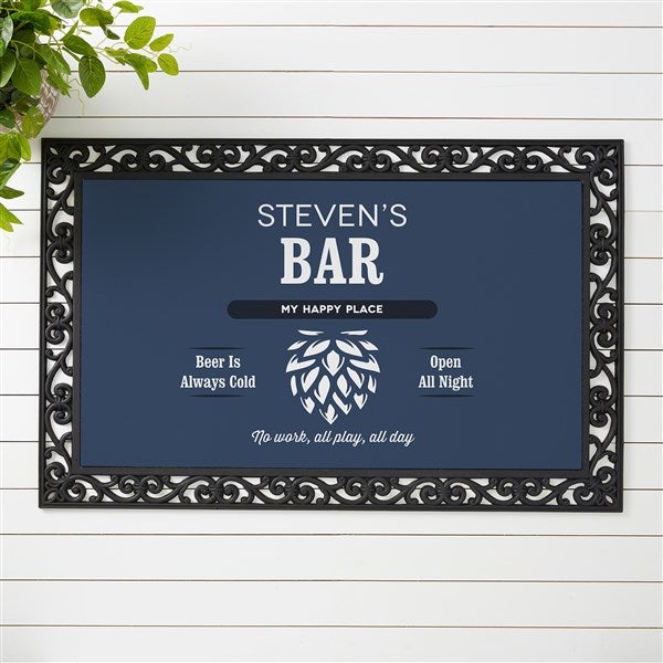 His Place Personalized Doormat - 44548