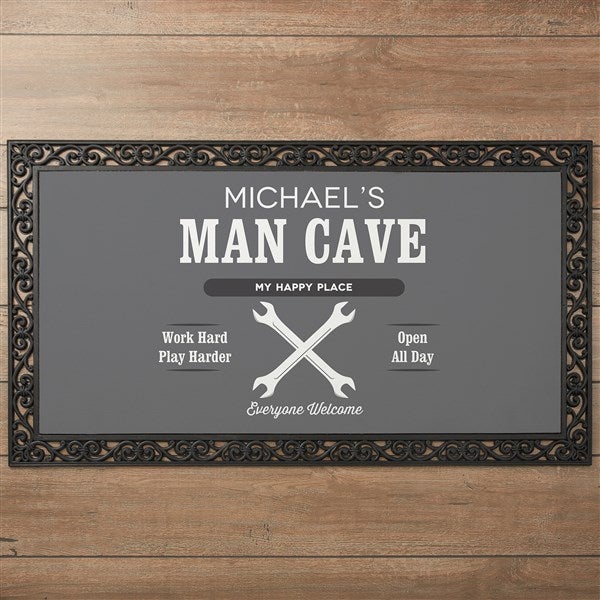 His Place Personalized Doormat  - 44548