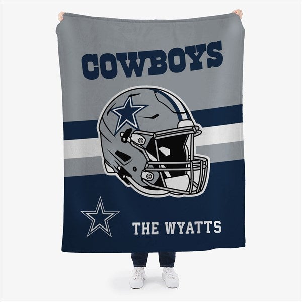 NFL Dallas Cowboys Helmet Personalized Blankets  - 44549