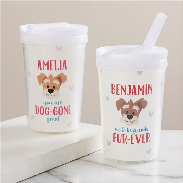 Dog Gone Cute Personalized Toddler Straw Cup  - 44554