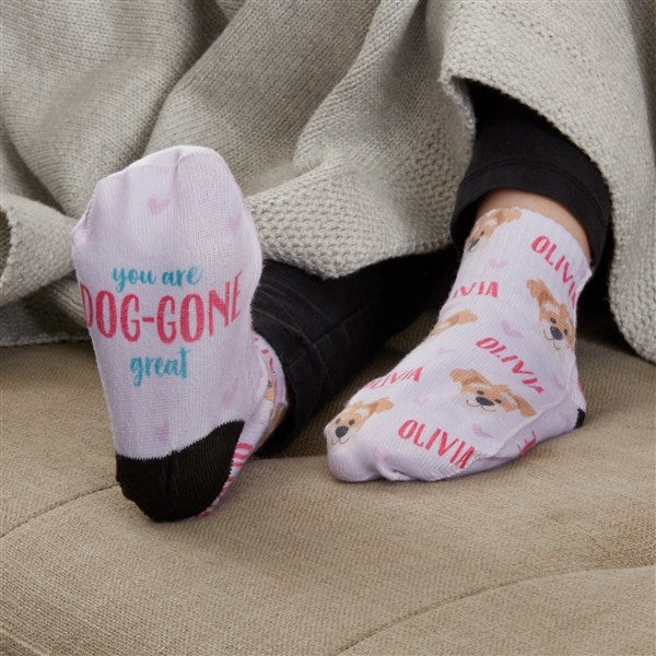 Dog Gone Cute Personalized Toddler Socks  - 44557