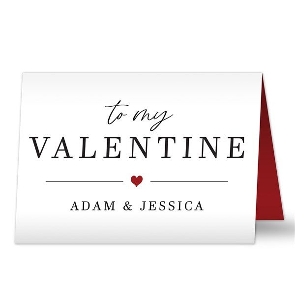 To My Valentine Personalized Greeting Card  - 44597