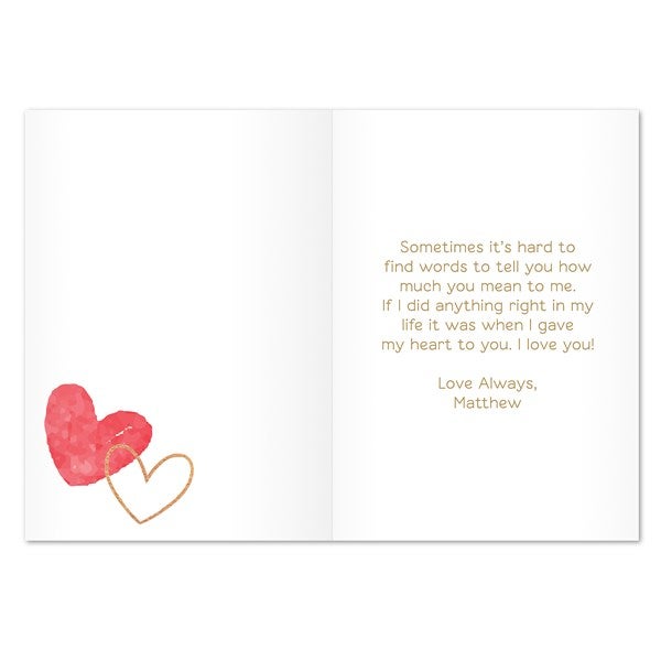 Valentine's Day Personalized Greeting Card