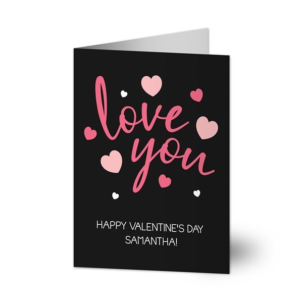 Love You Personalized Greeting Card  - 44602