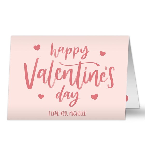 Happy Valentine's Day Personalized Greeting Card  - 44603