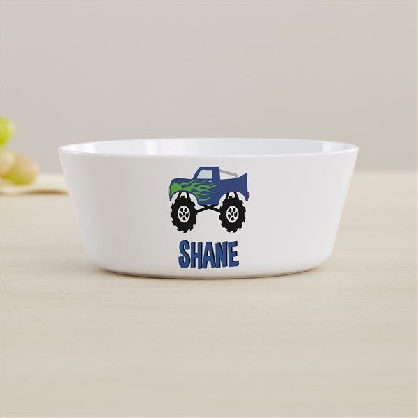 Construction & Monster Trucks Personalized Kids Dinnerware  - 44614