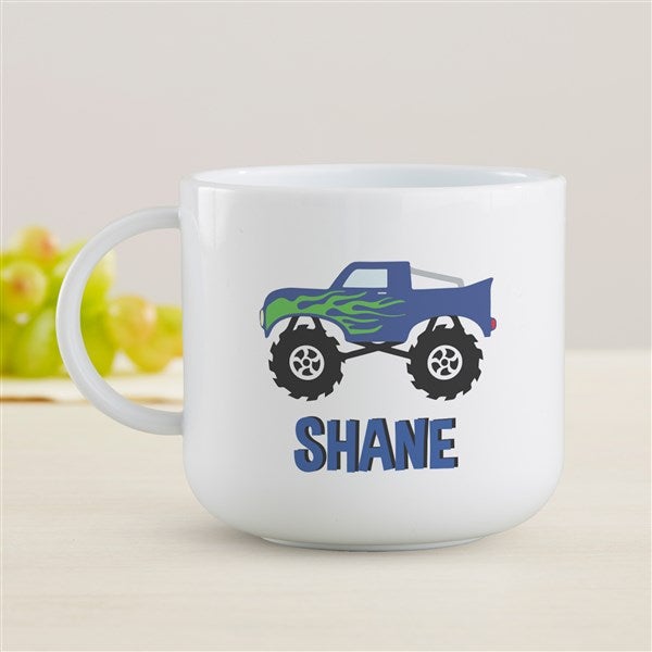 Construction & Monster Trucks Personalized Kids Dinnerware  - 44614