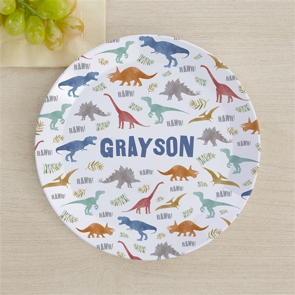 Dinosaur World Personalized Kids Dinnerware - 44617