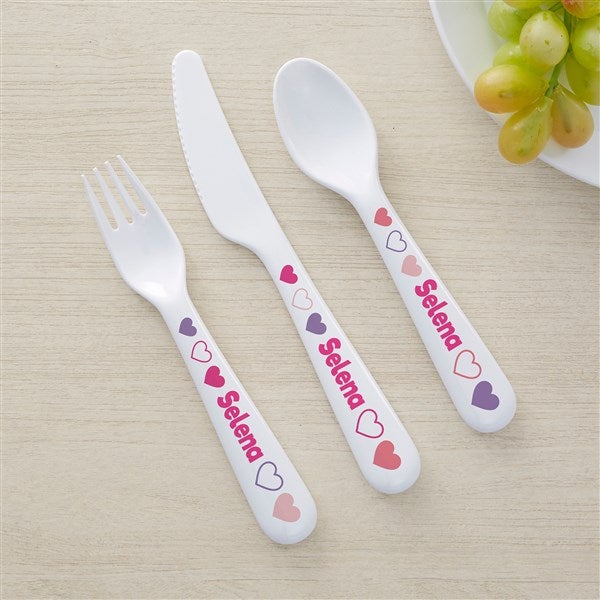 Hearts Personalized Kids Dinnerware - 44623