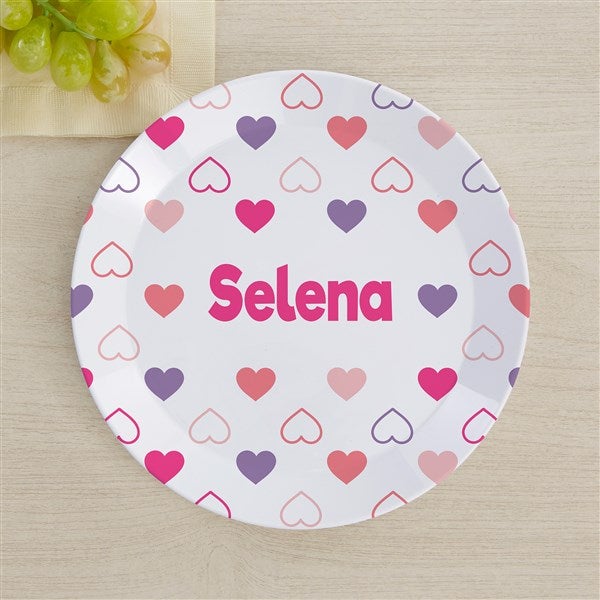 Hearts Personalized Kids Dinnerware - 44623