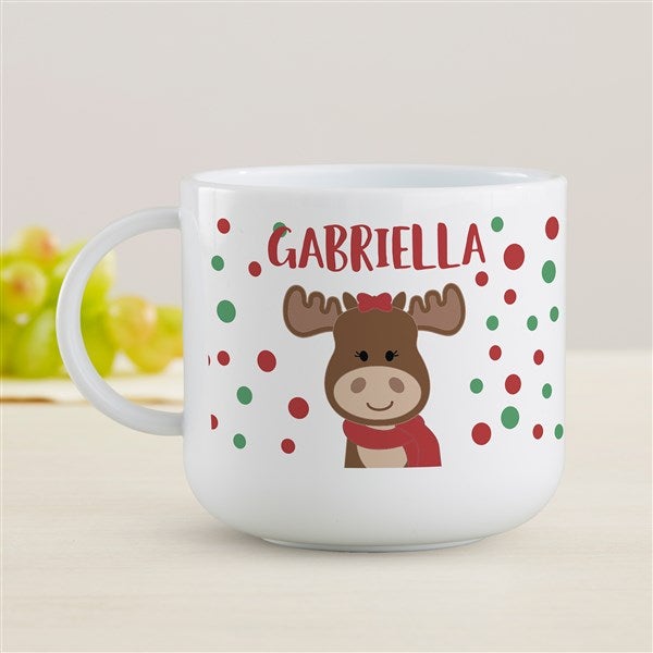 Christmas Moose Personalized Kids Dinnerware - 44625