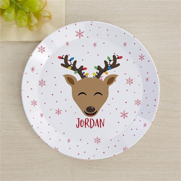 Build Your Own Reindeer Personalized Kids Dish Set  - 44626