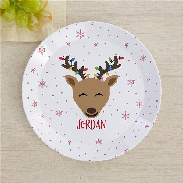 Build Your Own Reindeer Personalized Kids Dish Set  - 44626